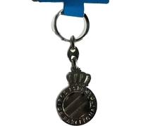 RCD Espanyol | Schlüsselanhänger mit durchbrochenem Wappen | Unisex, silber, Estandar