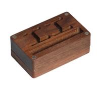 RCULWPLP Manschettenknöpfe, Krawattenklammern Organizer für Herren, Weihnachtsgeschenkbox Aus Holz
