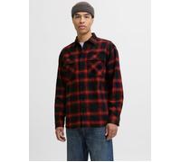 R.D.D. ROYAL DENIM DIVISION Herren Rddcharles Check Overshirt L/S Sn, Pompeian Red, M EU