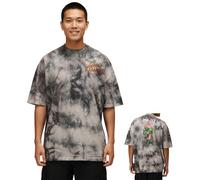 RE:COVERED X CAPCOM Herren T-Shirt mit Street Fighter Blanka-Print Baumwoll-Shirt Rundhals-Shirt MMDIF1880 Grau M