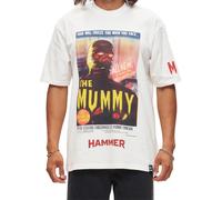 RE:COVERED X HAMMER The Mummy Herren T-Shirt mit großem Front-Print Baumwoll-Shirt RCSTC109 Ecru-Weiß S