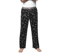 RE:COVERED X MARVEL Comics Hero Loungepants Herren Schlafanzug-Hose mit Marvel-Figuren-Print Pyjama-Hose MMDIF1485 Schwarz/Grau M