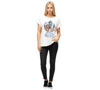 RE:COVERED X STAR WARS Damen T-Shirt mit "The Last Command"-Print Baumwoll-Shirt Kurzarm-Shirt MMSTW2394 Ecru-Weiß M