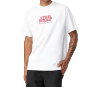 RE:COVERED X STAR WARS Herren T-Shirt mit The Empire Strikes Back Poster-Print Baumwoll-Shirt Kurzarm-Shirt MMSTW2453 Weiß S