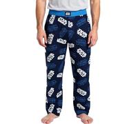 RE:COVERED X Star Wars Loungepants Herren Schlafanzug-Hose mit Star Wars Aufdruck Pyjama-Hose PCSTW1830 Navy/Weiß S