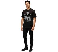RE:COVERED X THE EXORCIST FILM Herren T-Shirt mit Foto-Print Baumwoll-Shirt Rundhals-Shirt RCWARN559 Schwarz S