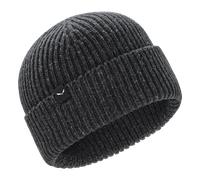 Re-Zebru Knit Beanie, Recycled wool knit beanie, Unisex - Salewa 0632-dark grey melange UNI58
