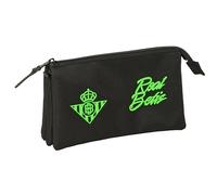 Real BETIS BALOMPIÉ Federmäppchen für Kinder, ideal für Kinder im Schulalter, bequem und vielseitig, Qualität und Widerstandsfähigkeit, 22 x 3 x 12 cm