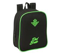 Real BETIS BALOMPIÉ Kinderrucksack, Kinderrucksack, Schulrucksack, anpassbar an Kinderwagen, ideal für Kindergärten, bequem und vielseitig, Qualität und Widerstandsfähigkeit, 22 x 10 x 27 cm
