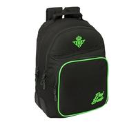 Real BETIS BALOMPIÉ Schulrucksack für Kinder, ideal für Kinder verschiedener Altersgruppen, bequem und vielseitig, Qualität und Widerstandsfähigkeit, 32 x 15 x 42 cm