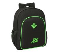 Real BETIS BALOMPIÉ Schulrucksack für Kinder, Kinderrucksack, anpassbar an Kinderwagen, ideal für Kinder im Schulalter, bequem und vielseitig, Qualität und Widerstandsfähigkeit, 32 x 12 x 38 cm