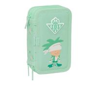Real Betis Balopie Vorschulmäppchen mit 37 nützlichen Utensilien, ideal für Kinder von 5 bis 14 Jahren, bequem und vielseitig, Qualität und Widerstandsfähigkeit, 12,5 x 5,5 x 19,5 cm