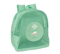 Real Betis Kinder-Rucksack, sandfrei, mit Griffen, einfache Reinigung, ideal für Kinder verschiedener Altersgruppen, bequem und vielseitig, 32 x 12 x 38 cm