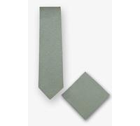 REAL GUYS by J.PLOENES - Krawatte + Tuch in Box gruen, 7 cm x 148 cm