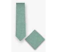 REAL GUYS by J.PLOENES - Krawatte + Tuch in Box gruen, 7 cm x 148 cm