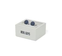 Real Guys Manschettenknöpfe dunkelblau, Einfarbig