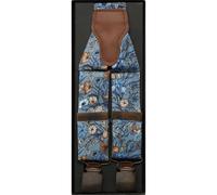 Real Guys Hosenträger blau, Blumen