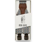 Real Guys Hosenträger blau, Gemustert