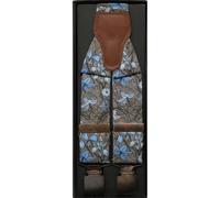 Real Guys Hosenträger braun, Blumen