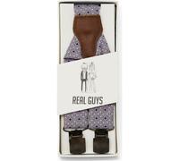Real Guys Hosenträger grau, Gemustert