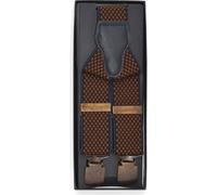 Real Guys Hosenträger schwarz/braun, Gemustert