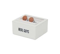 Real Guys Manschettenknöpfe rost, Einfarbig