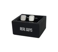 Real Guys Manschettenknöpfe silber, Einfarbig