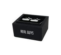 Real Guys Manschettenknöpfe silber, Einfarbig