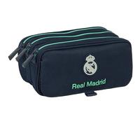 Real Madrid 2. Team 25/26 Federmäppchen, Dreifachmäppchen für Kinder, ideal für Kinder im Schulalter, bequem und vielseitig, Qualität und Widerstandsfähigkeit, 21,5 x 8 x 10 cm