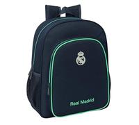 Real Madrid 2. Team 25/26 Schulrucksack für Kinder, Kinderrucksack, anpassbar an Kinderwagen, ideal für Kinder im Schulalter, bequem und vielseitig, Qualität und Widerstandsfähigkeit, 32 x 12 x 38 cm