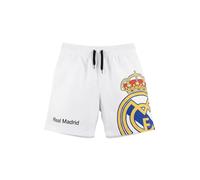 Real Madrid CF Badehose für Jungen, Badeshorts, Kinderbadeanzug, Größen 6 bis 14 Jahre (DE/NL/SE/PL, Alter, 10 Jahre, Regular, Weiß)