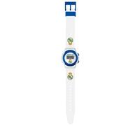 Real Madrid Digitale Quarzuhr für Jungen mit Silikonarmband RM00014, weiß, Armband