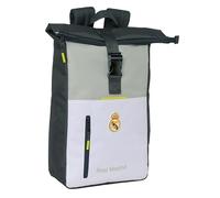 Real Madrid Equiicion 25/26 Rucksack mit Klappe für Laptops von 39,6 cm (15,6 Zoll), ideal für verschiedene Altersgruppen, bequem und vielseitig, Qualität und Widerstandsfähigkeit, 28 x 13 x 42 cm