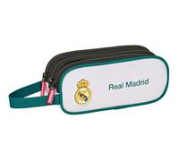 Real Madrid Equiicion 26/27 Federmäppchen mit 3 Reißverschlüssen, ideal für Kinder von 5 bis 14 Jahren, bequem und vielseitig, Qualität und Widerstandsfähigkeit, 21 x 7 x 8,5 cm