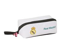 Real Madrid Equiicion 26/27 Federmäppchen, quadratisch, groß, für Kinder, ideal für Kinder im Schulalter, bequem und vielseitig, Qualität und Widerstandsfähigkeit, 22 x 10 x 10 cm