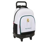 Safta Real Madrid 26/27 33l Wheeled Backpack Weiß Kinder