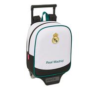 Safta Trolley-Rucksack Real Madrid 26/27 – 6 l, Weiß, Kinder (22 x 10 x 27 cm)