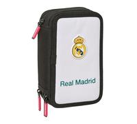 Real Madrid Equiicion 26/27 Schulmäppchen mit 37 nützlichen Utensilien, Kindermäppchen, ideal für Kinder von 5 bis 14 Jahren, bequem und vielseitig, Qualität und Widerstandsfähigkeit, 12,5 x 5,5 x
