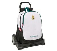 Real Madrid Equiicion 26/27 Schulrucksack, ergonomischer Rücken, mit Trolley Safta Evolution, ideal für Kinder verschiedener Altersgruppen, bequem und vielseitig, Qualität und Widerstandsfähigkeit, 32