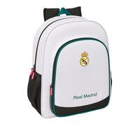 Real Madrid Equiicion 26/27 Schulrucksack für Kinder, Kinderrucksack, anpassbar an den Kinderwagen, ideal für Kinder im Schulalter, bequem und vielseitig, Qualität und Widerstandsfähigkeit, 32 x 12 x