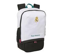 Real Madrid Equiicion 26/27 Sport-Rucksack mit Schuhfach, Rucksack, ideal für Kinder verschiedener Altersgruppen, bequem und vielseitig, Qualität und Widerstandsfähigkeit, 28 x 19 x 51 cm
