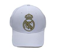Real Madrid FC Rm3go19, Adultos Unisex Blanco/ORO, Talla Única