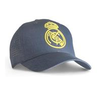 Real Madrid FC Rm3go20, Kappe Blau/Gold Stahl Mit Gitter Erwachsene, verstellbar Jeans 2019 2020 Unisex, Einheitsgröße