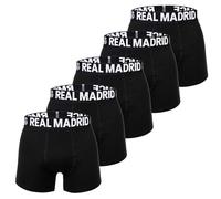 Real Madrid Herren Boxershorts, Schwarz, M, 5er-Pack
