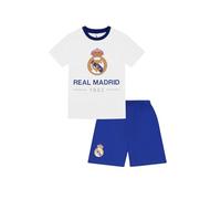 Real Madrid Jungen CF Kurzer Fußball-Pyjama-Set PJs für Kinder, weiß, 5-6 Years
