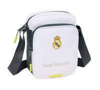 Real Madrid Kleine Umhängetasche 25/26 Ausrüstung für Schule und Freizeit Alltag - Kleine Umhängetasche Real Madrid mit verstellbarem Gurt und Mehreren Taschen