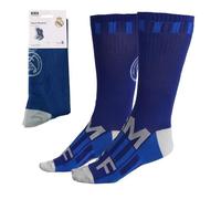 Real Madrid Kniestrümpfe für Erwachsene - Lange Sportsocken aus atmungsaktiver Baumwolle, Fußballsocken für Herren und Damen, bequem und vielseitig, offizielle Lizenz, Größe 38/45