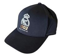 Real Madrid Mütze 1902 mit Wappen - Farbe Schwarz - Kinder, Schwarz , Einheitsgröße
