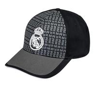 REAL MADRID Real Kinderkappe - Offizielle Fußball-Kollektion - Größe verstellbar, Schwarz , One size
