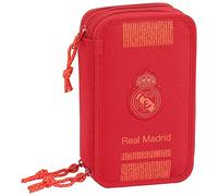 Real Madrid SAFTA PLUMIER Triple 41 pcs Red 12,5x20,5x6, Mehrfarbig (411957057)